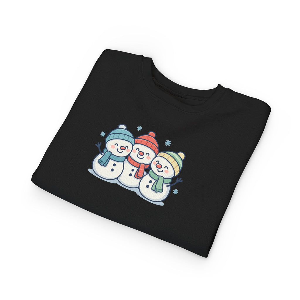 Toddler Sweatshirt - Cute Trio Snowmen Holiday Sweater for Kids