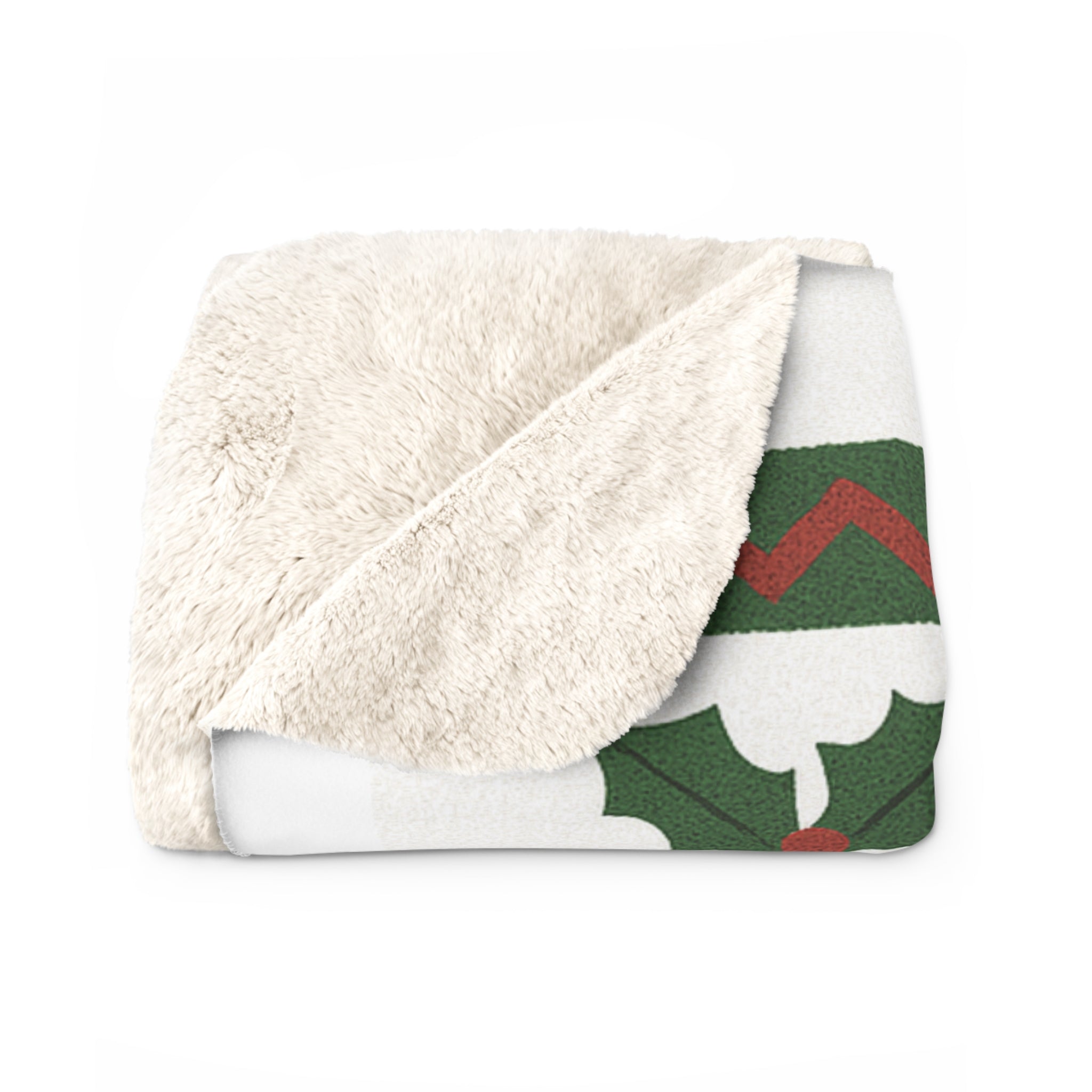 Cozy Holiday Sherpa Fleece Blanket - "It's Cold, My Bells Froze Off"