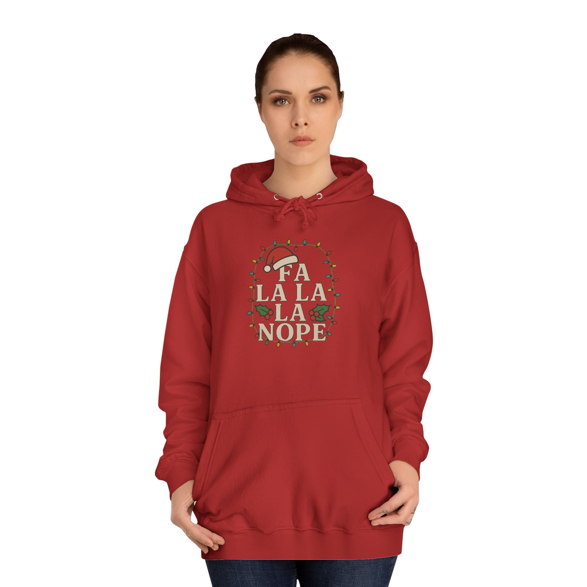 Holiday Cheer Unisex Hoodie - 'Fa La La La More'