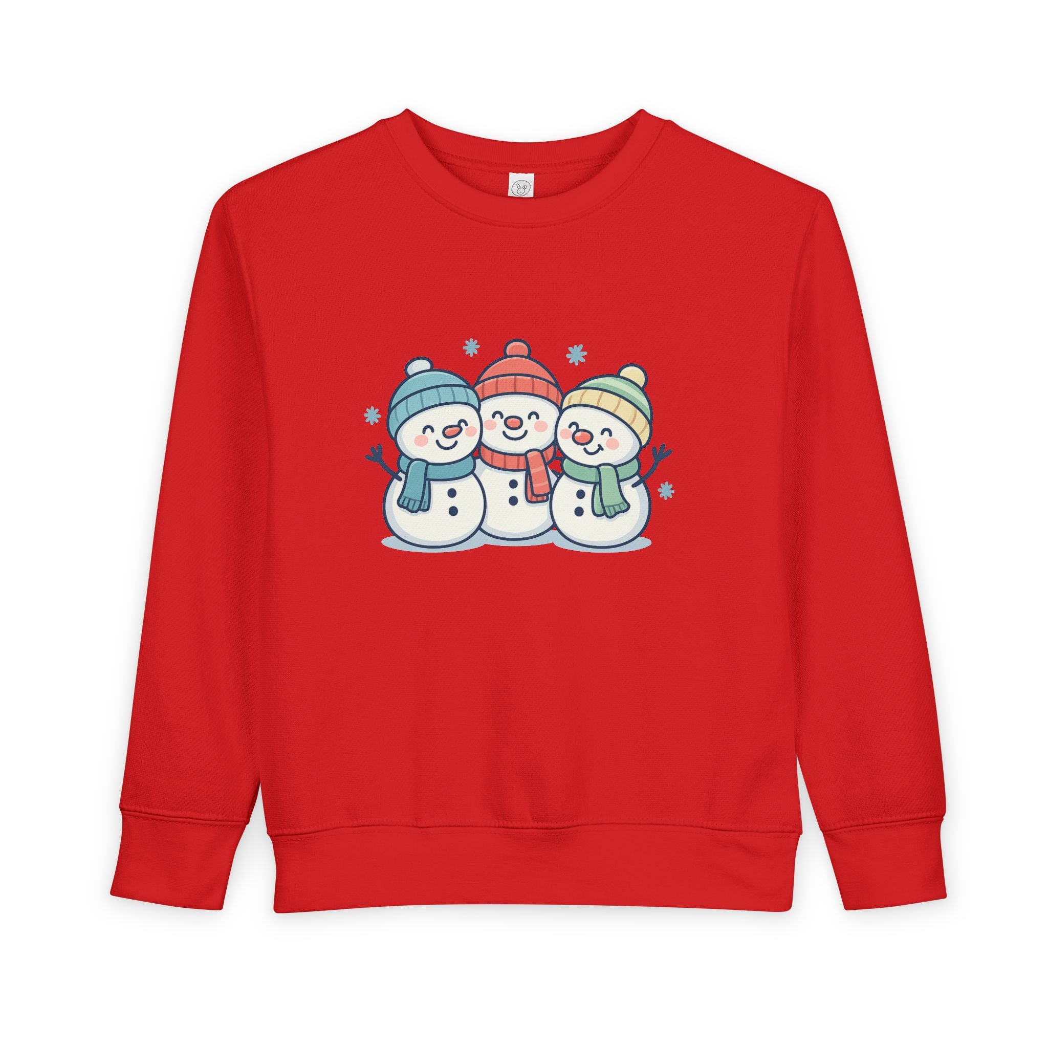 Toddler Sweatshirt - Cute Trio Snowmen Holiday Sweater for Kids