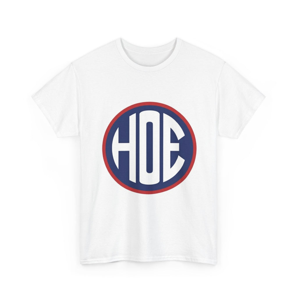 HOE Monogram T‑Shirt — Retro Circle Initial Tee