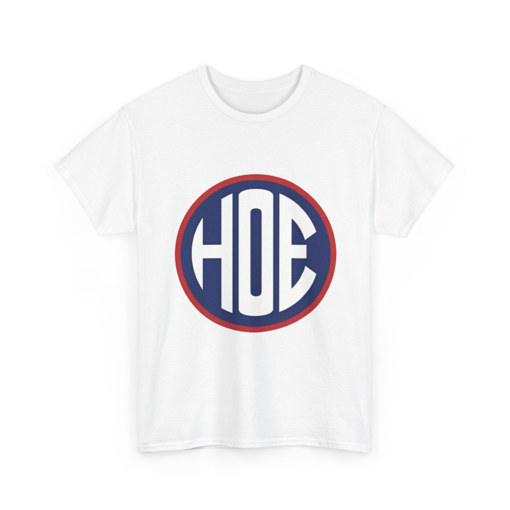 HOE Monogram T‑Shirt — Retro Circle Initial Tee
