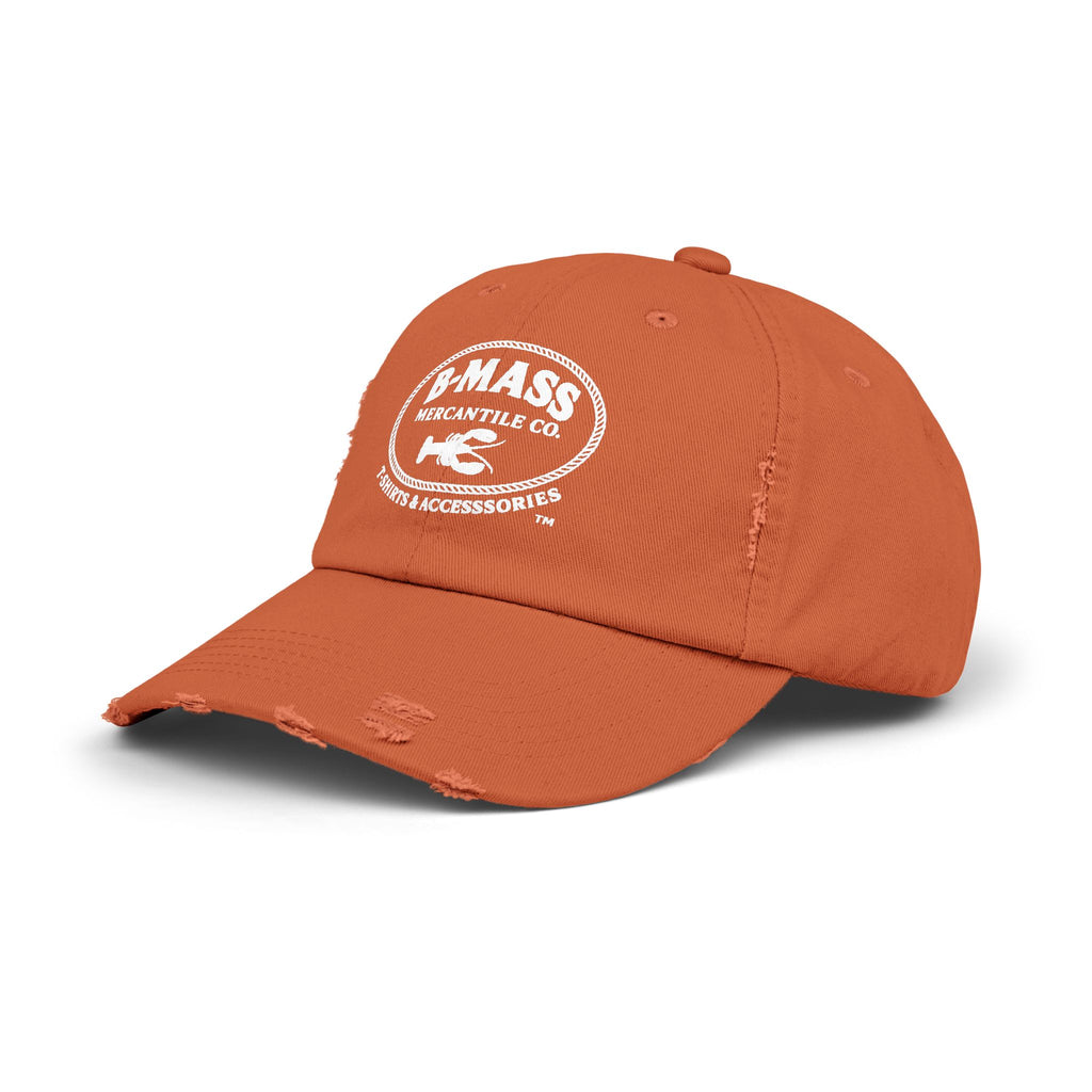Vintage-Inspired Unisex Distressed Cap with B-Mass Mercantile Co Logo