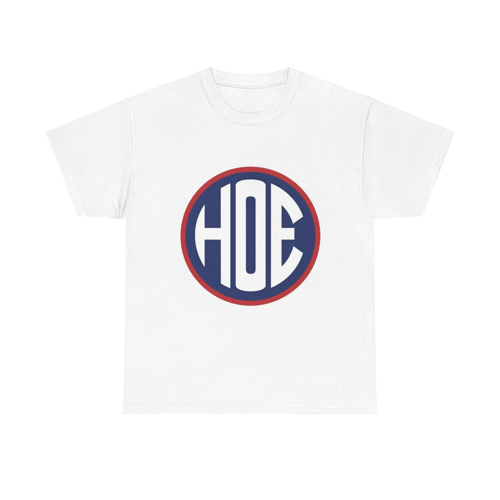 HOE Monogram T‑Shirt — Retro Circle Initial Tee
