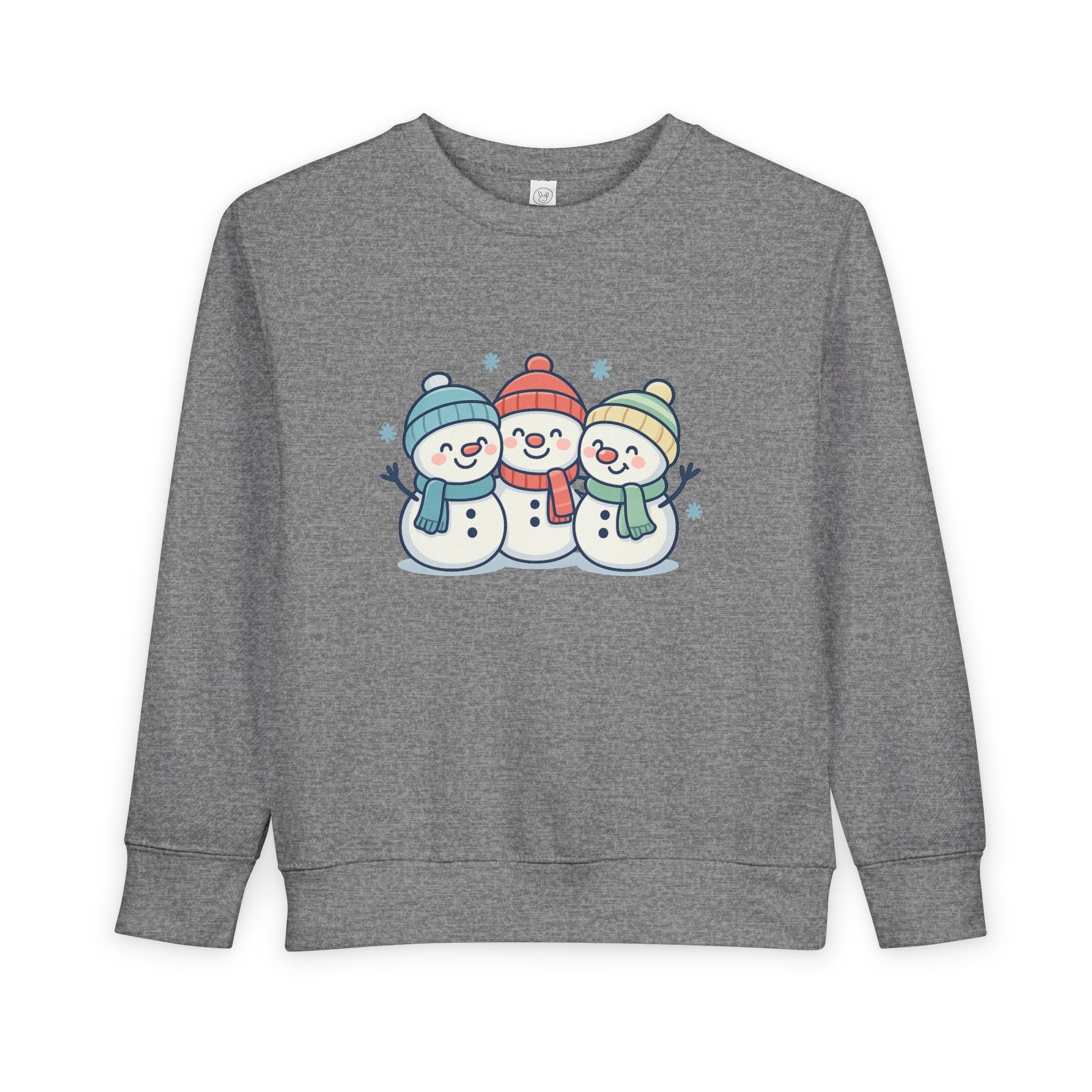 Toddler Sweatshirt - Cute Trio Snowmen Holiday Sweater for Kids