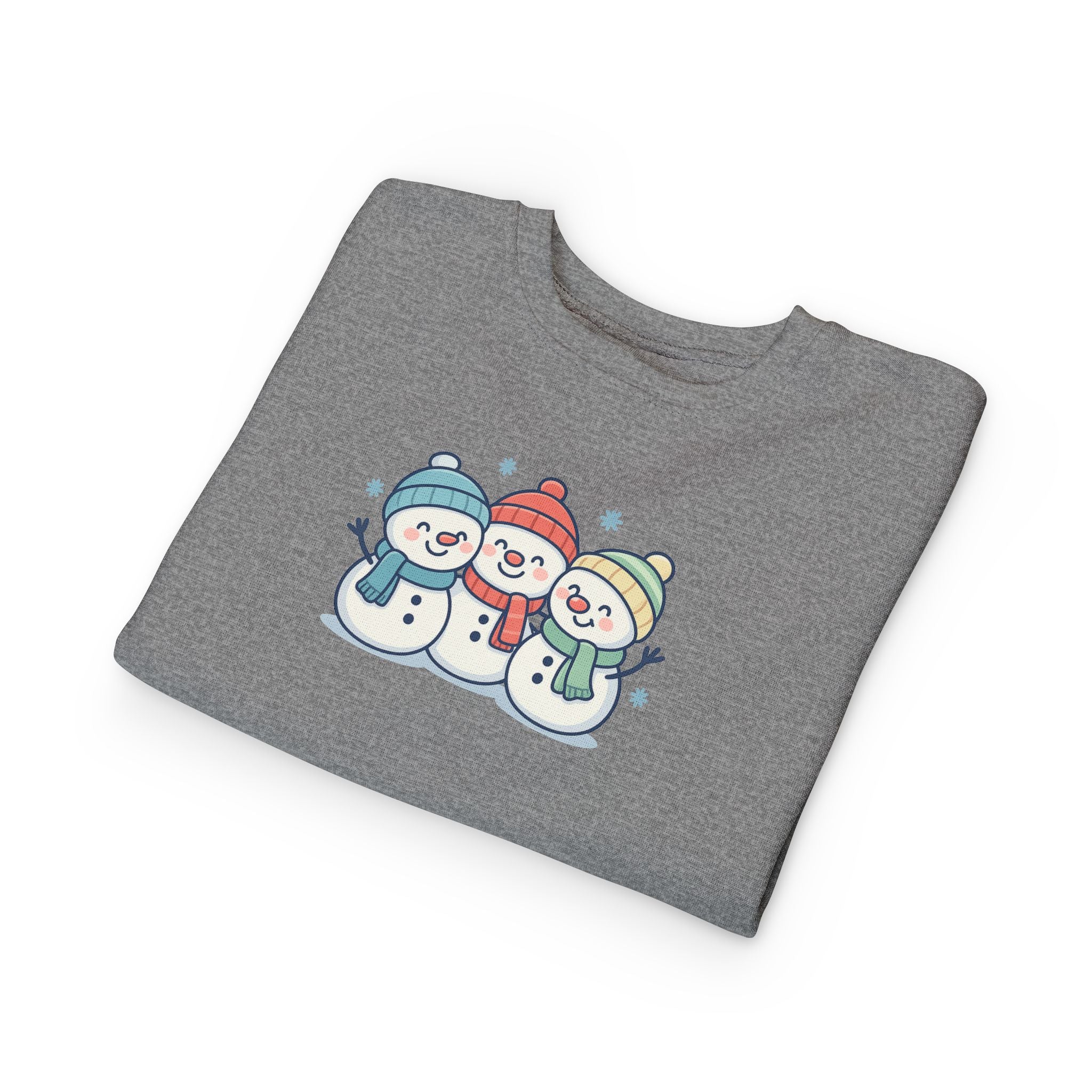 Toddler Sweatshirt - Cute Trio Snowmen Holiday Sweater for Kids