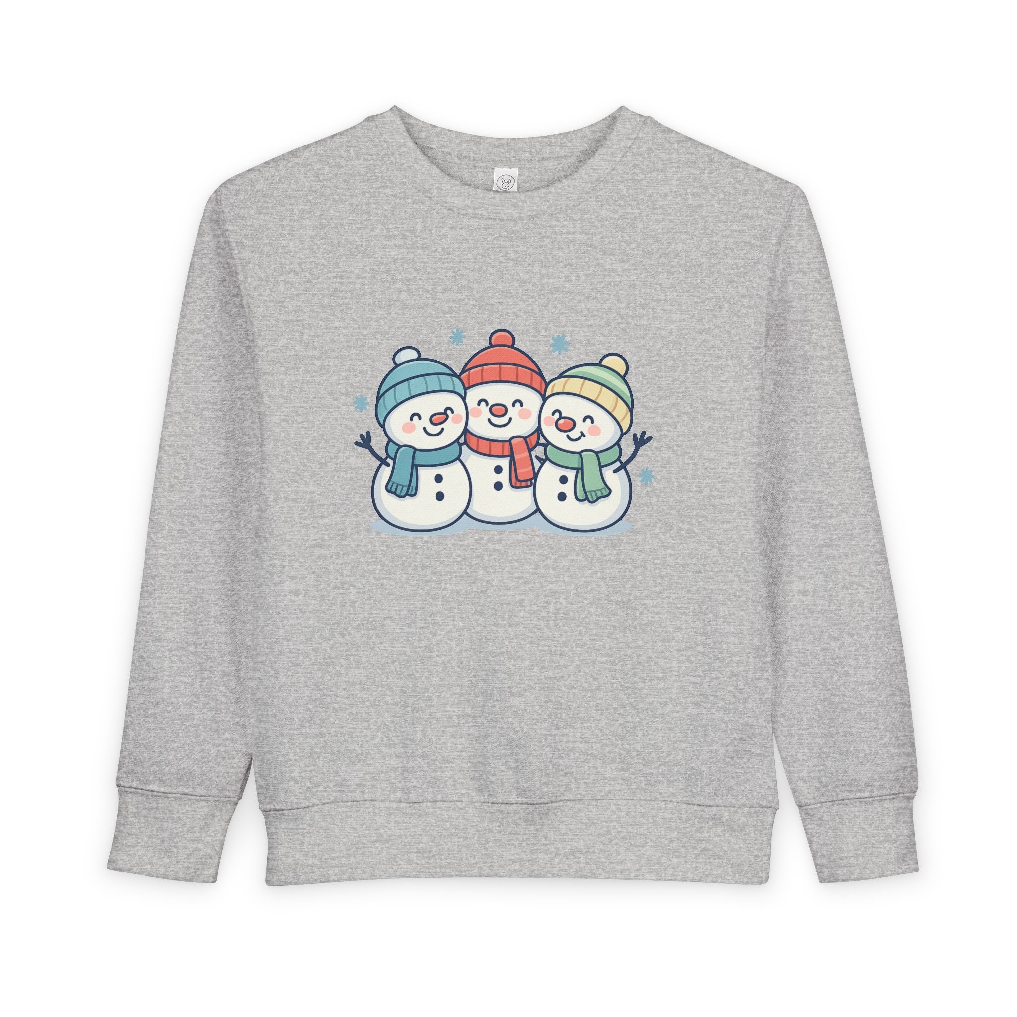 Toddler Sweatshirt - Cute Trio Snowmen Holiday Sweater for Kids