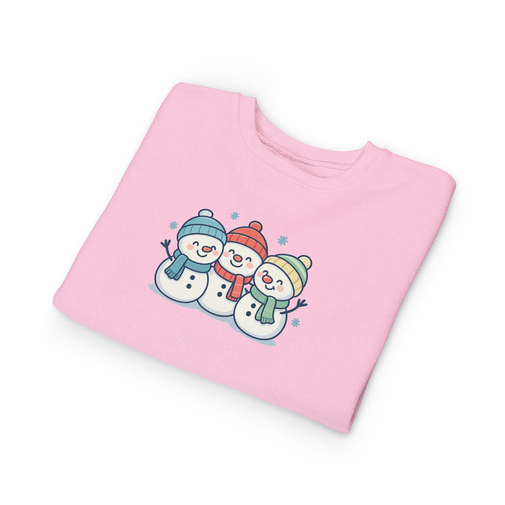 Toddler Sweatshirt - Cute Trio Snowmen Holiday Sweater for Kids