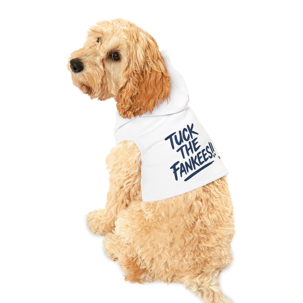 Tuck the Fankees Pet Hoodie - Cozy Apparel for Dog Lovers