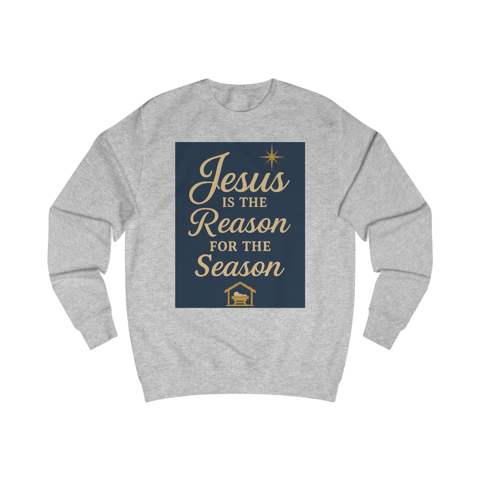 Holiday Jesus Sweatshirt - Reason for the Season Unisex Crew