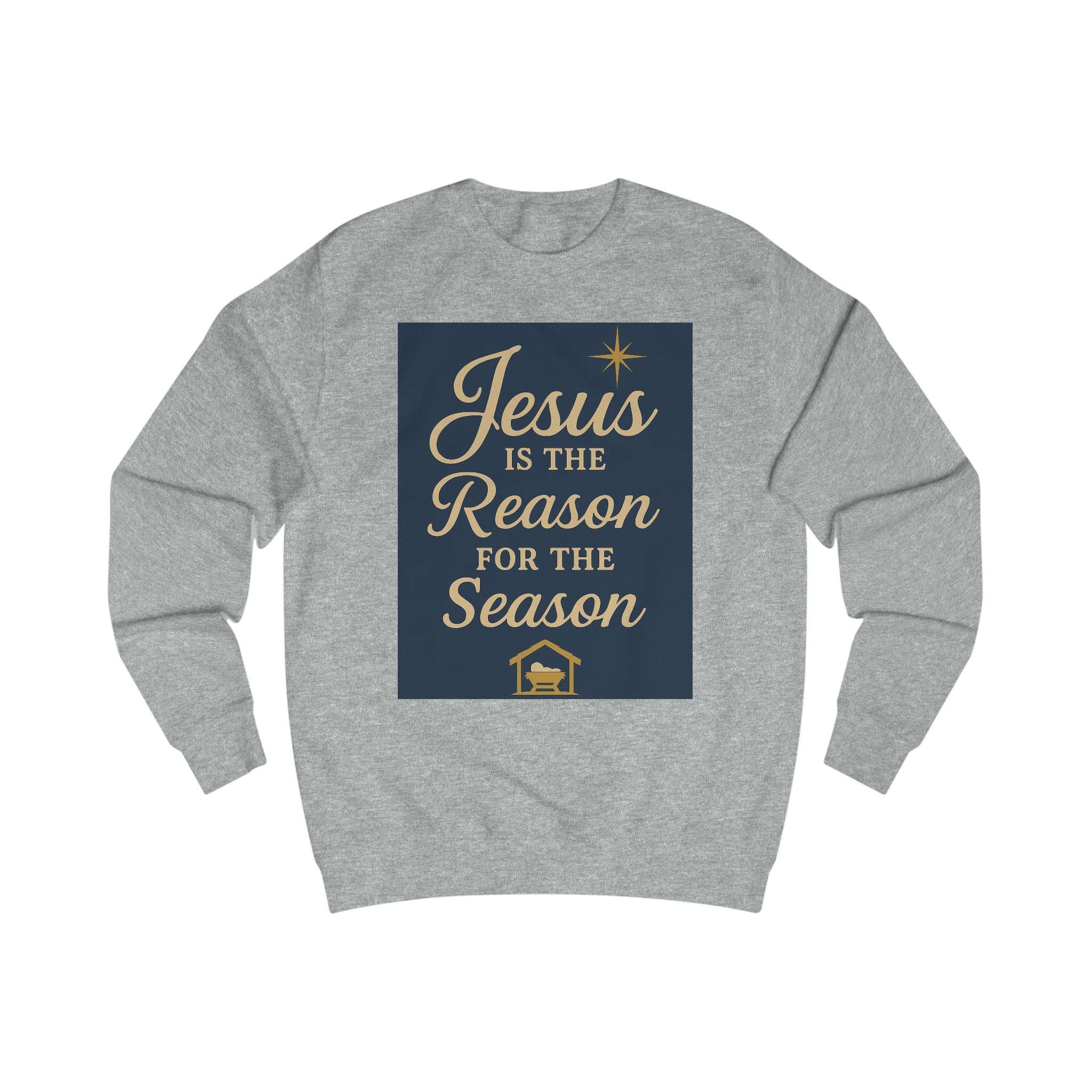 Holiday Jesus Sweatshirt - Reason for the Season Unisex Crew