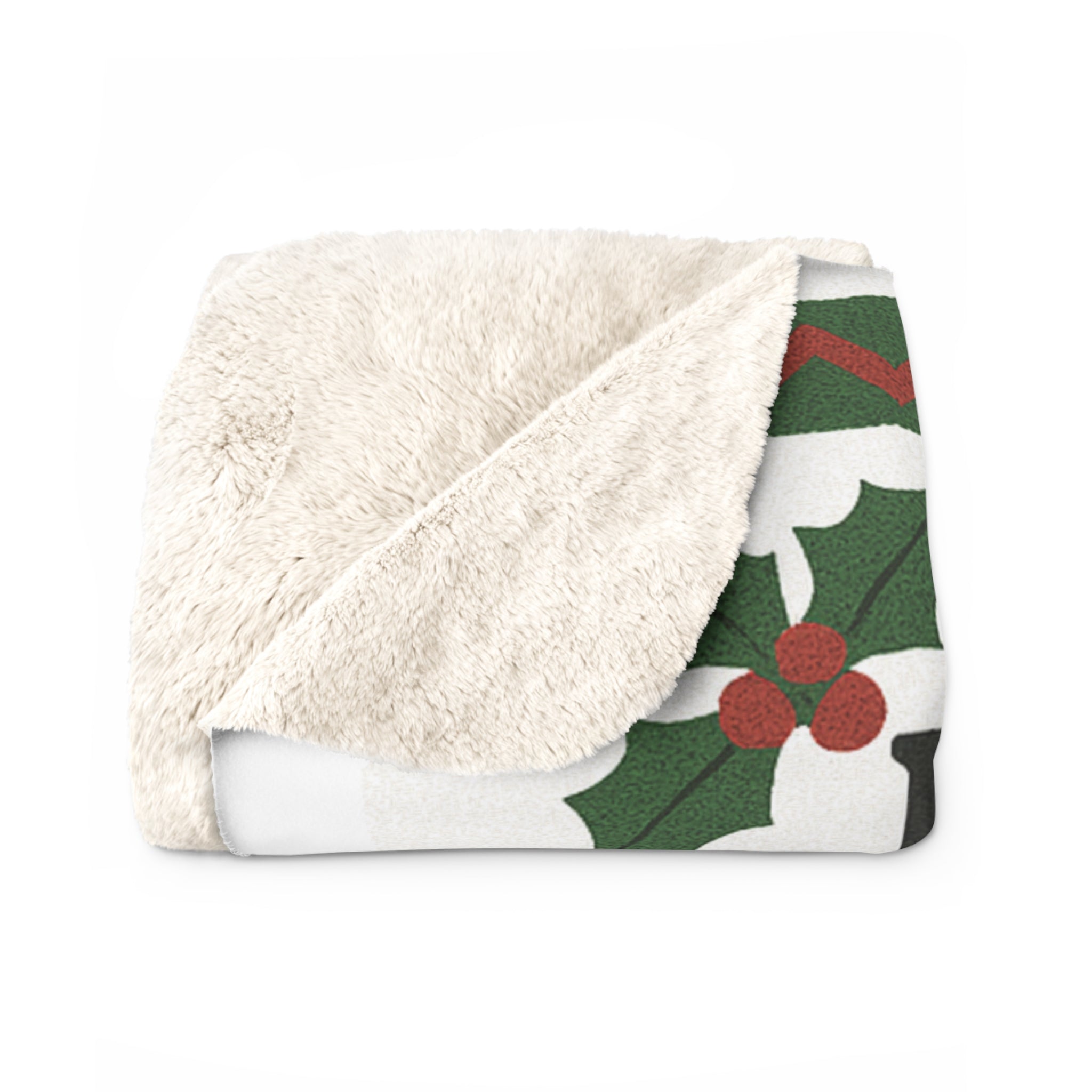 Cozy Holiday Sherpa Fleece Blanket - "It's Cold, My Bells Froze Off"