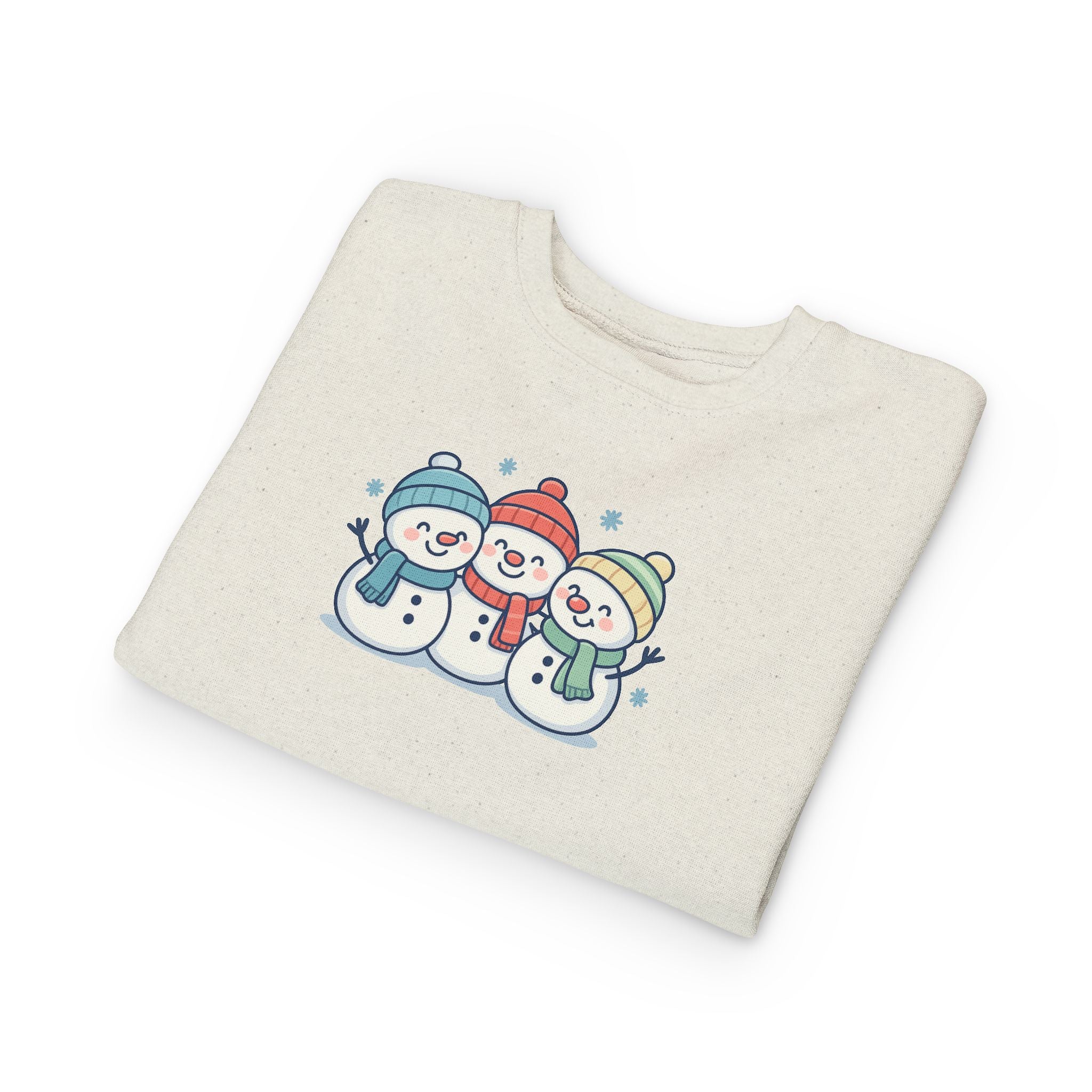 Toddler Sweatshirt - Cute Trio Snowmen Holiday Sweater for Kids