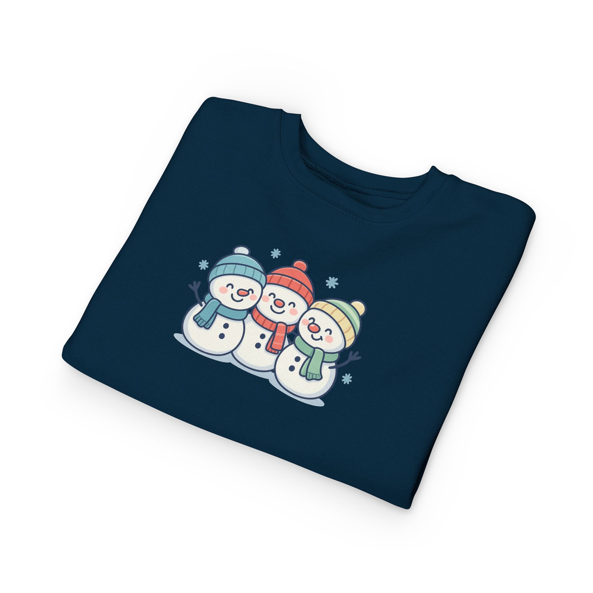 Toddler Sweatshirt - Cute Trio Snowmen Holiday Sweater for Kids