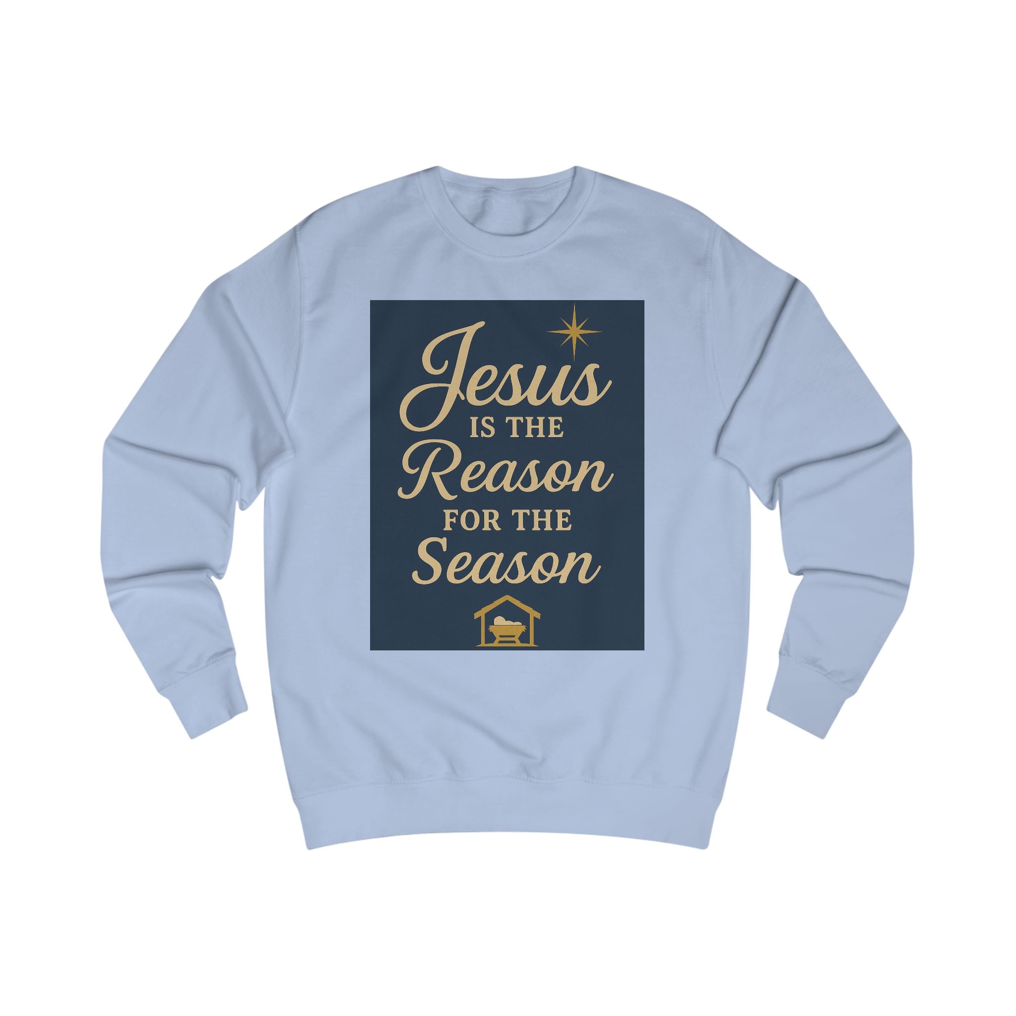 Holiday Jesus Sweatshirt - Reason for the Season Unisex Crew