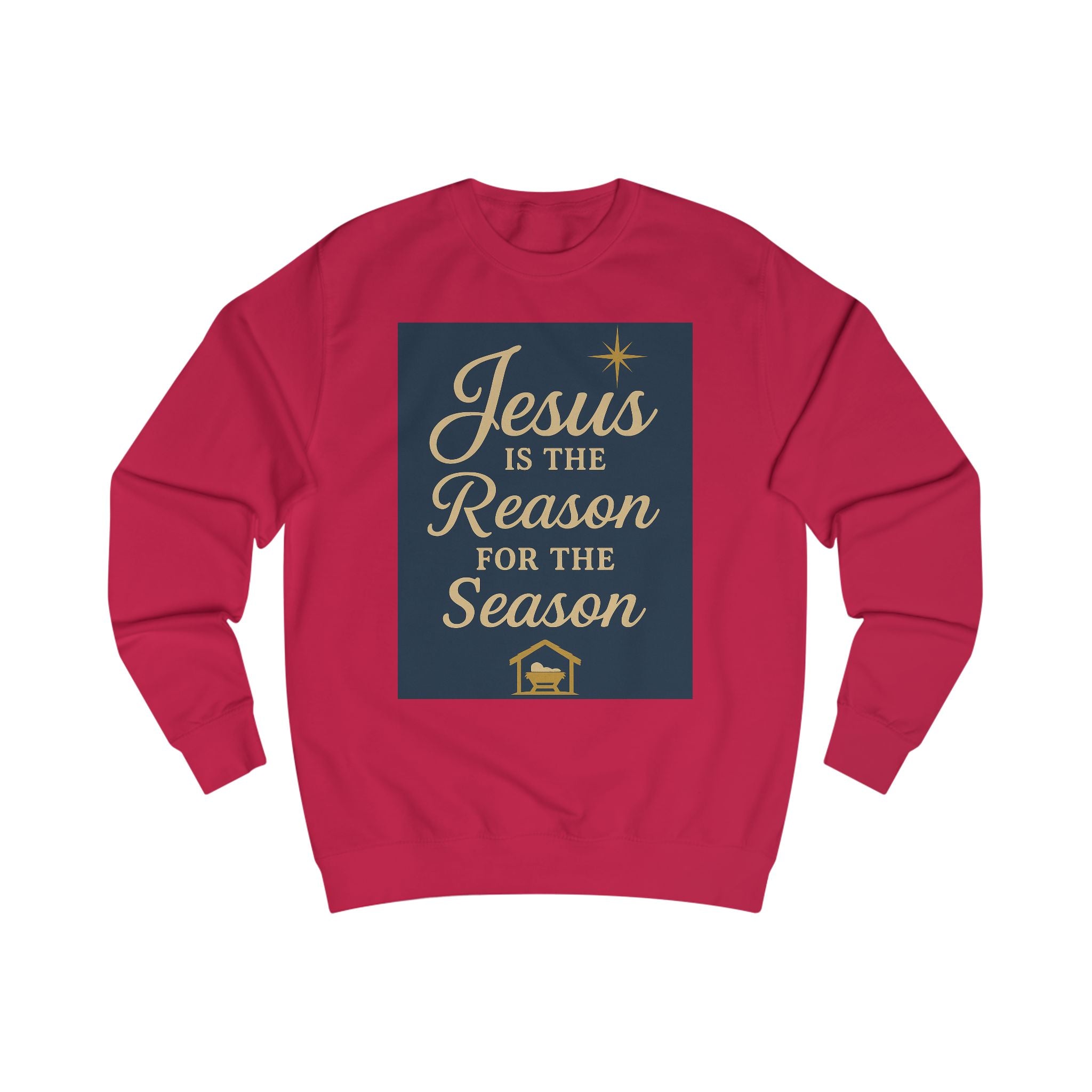 Holiday Jesus Sweatshirt - Reason for the Season Unisex Crew