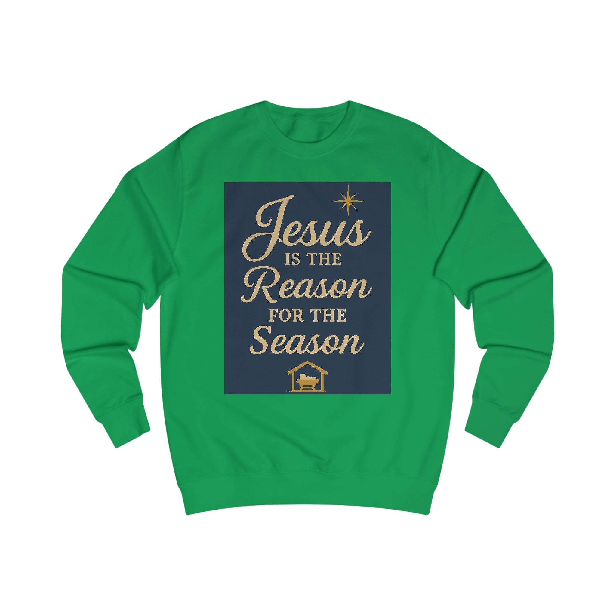 Holiday Jesus Sweatshirt - Reason for the Season Unisex Crew