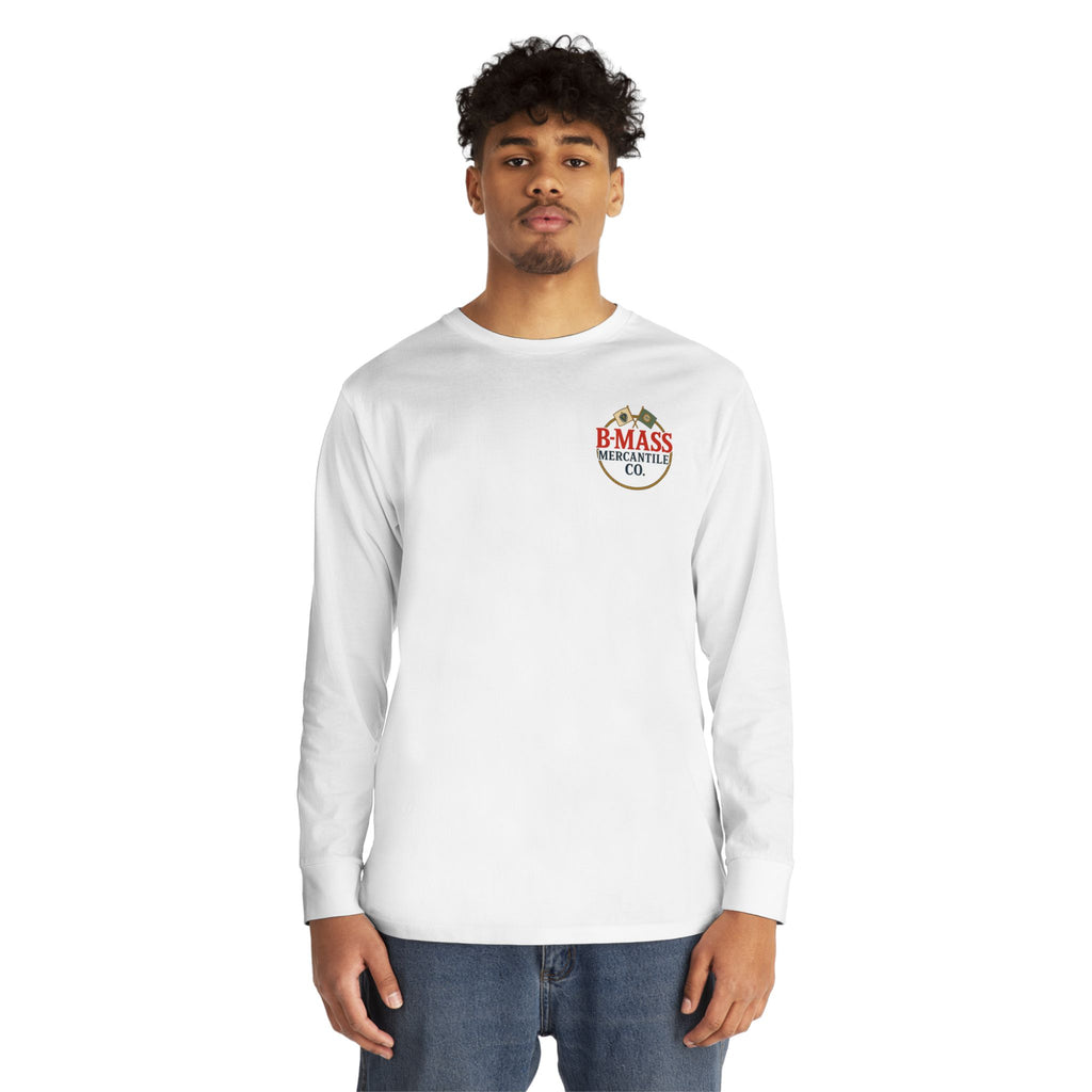 Cozy Long Sleeve Crewneck Tee with Fun Slogan